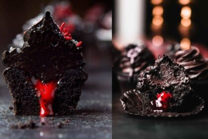 Bleeding Black Cupcakes A Ghastly Halloween Treat