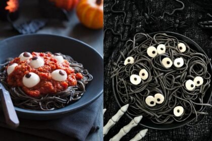 Eyeball Pasta for Halloween