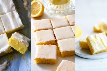 Lemon Brownies with Cream Cheese Frosting